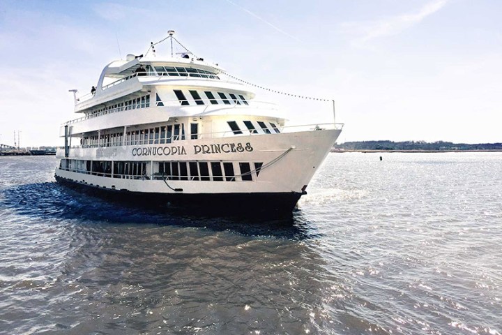 a large ship in a body of water